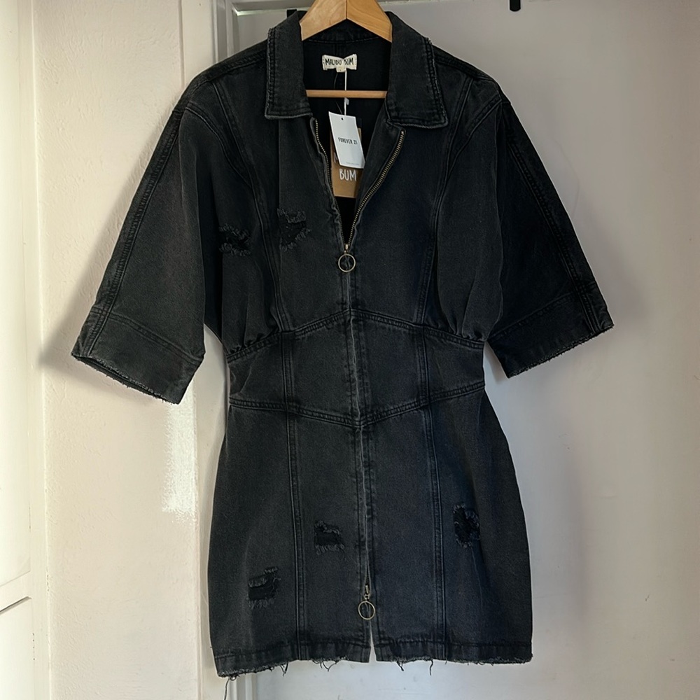 F21 Mini denim dress
